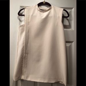 Zara Basic Off White Sleeveless Top